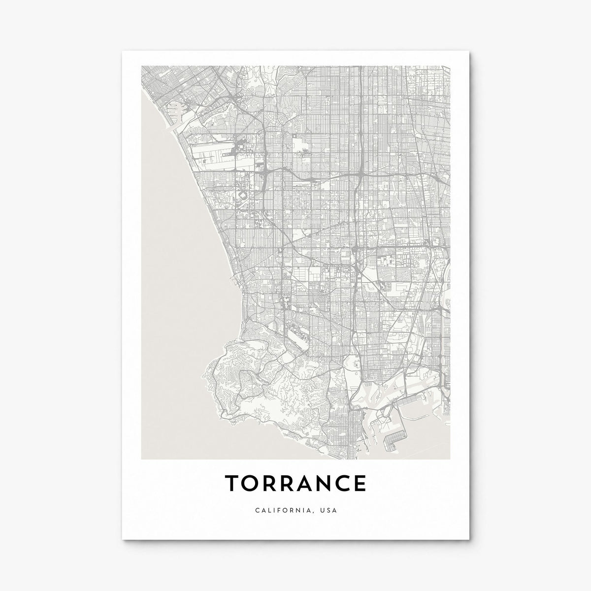 Torrance Map Poster, print only (unframed)