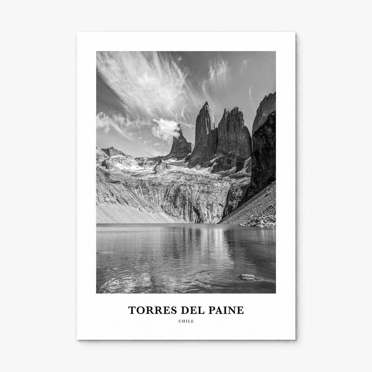 Torres del Paine Classic Poster, print only (unframed)