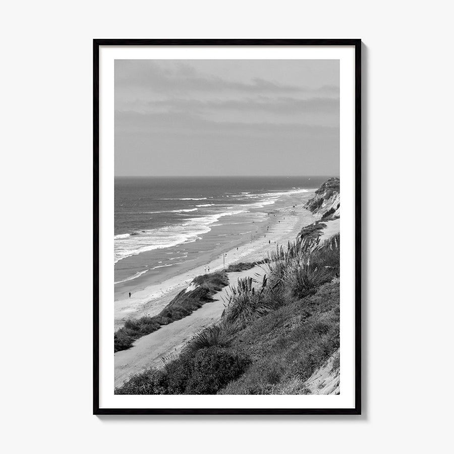 Torrey Pines Photo Poster, framed poster mockup, white border