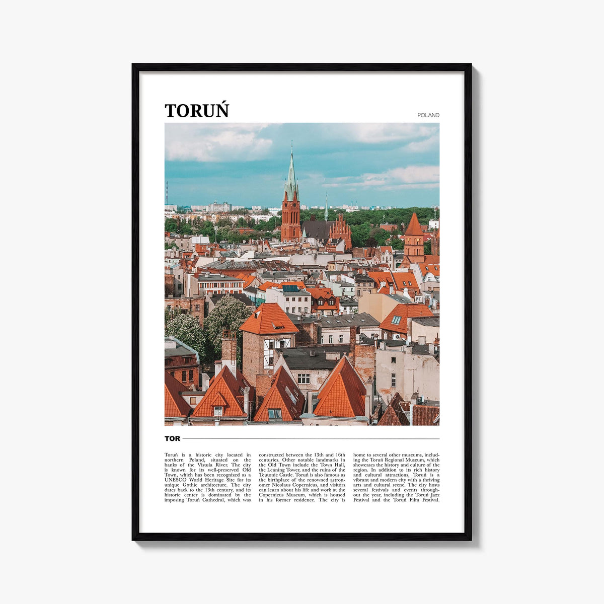 Toruń Travel Poster