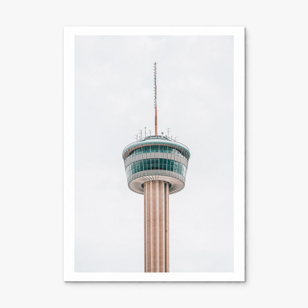 Tower of the Americas Photo Poster, print only (unframed), white border