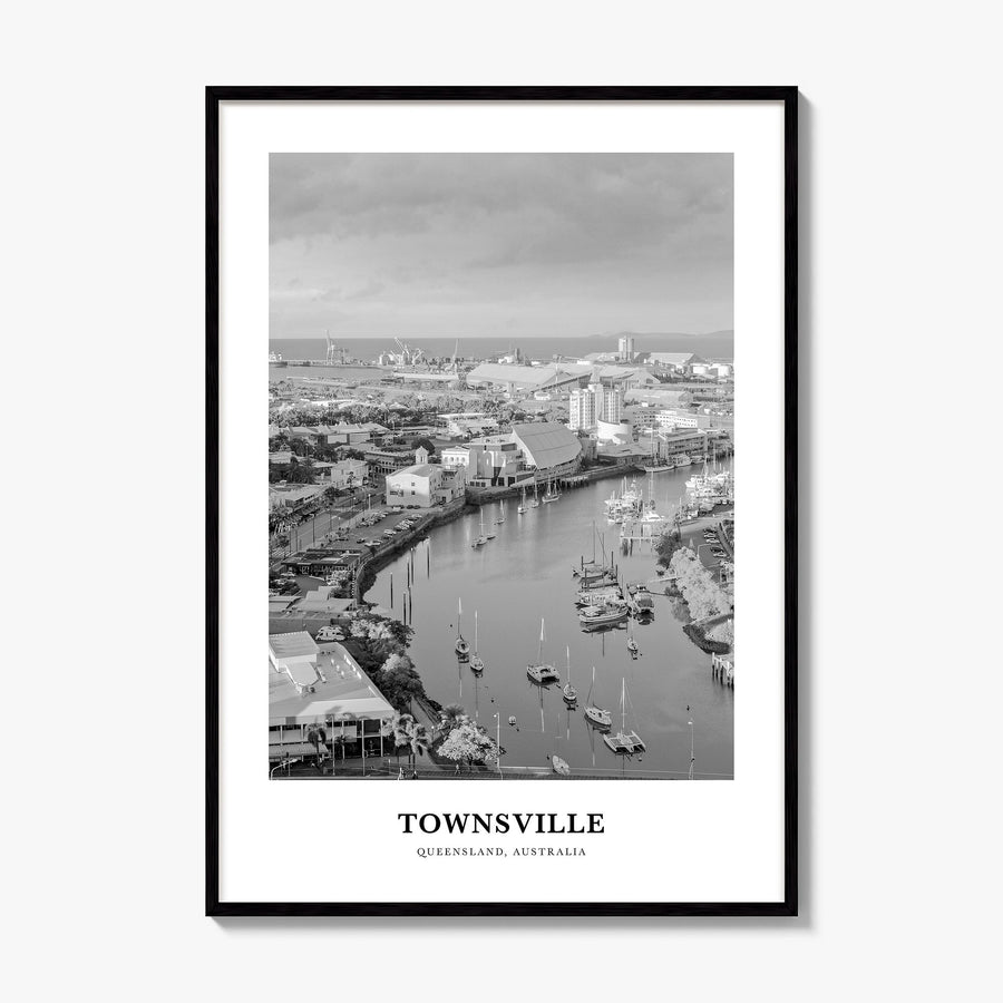 Townsville Classic Poster, framed poster mockup