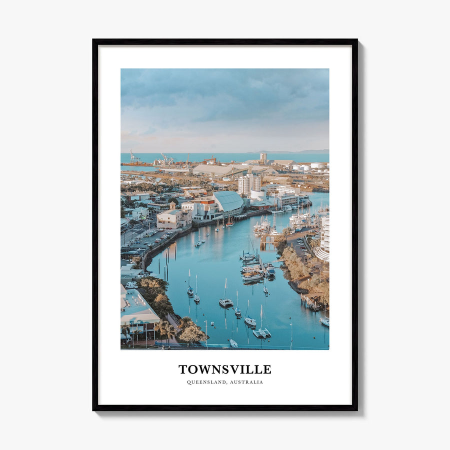 Townsville Classic Poster, framed poster mockup