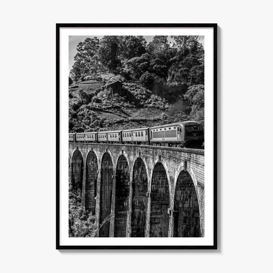 Train Arch Bridge Photo No 2 Poster, framed poster mockup, white border