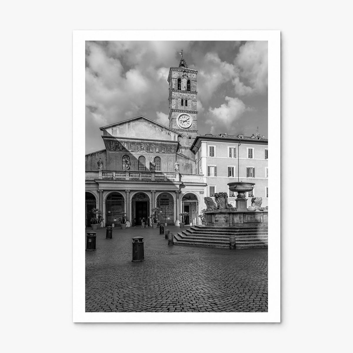 Trastevere Photo Poster, print only (unframed), white border