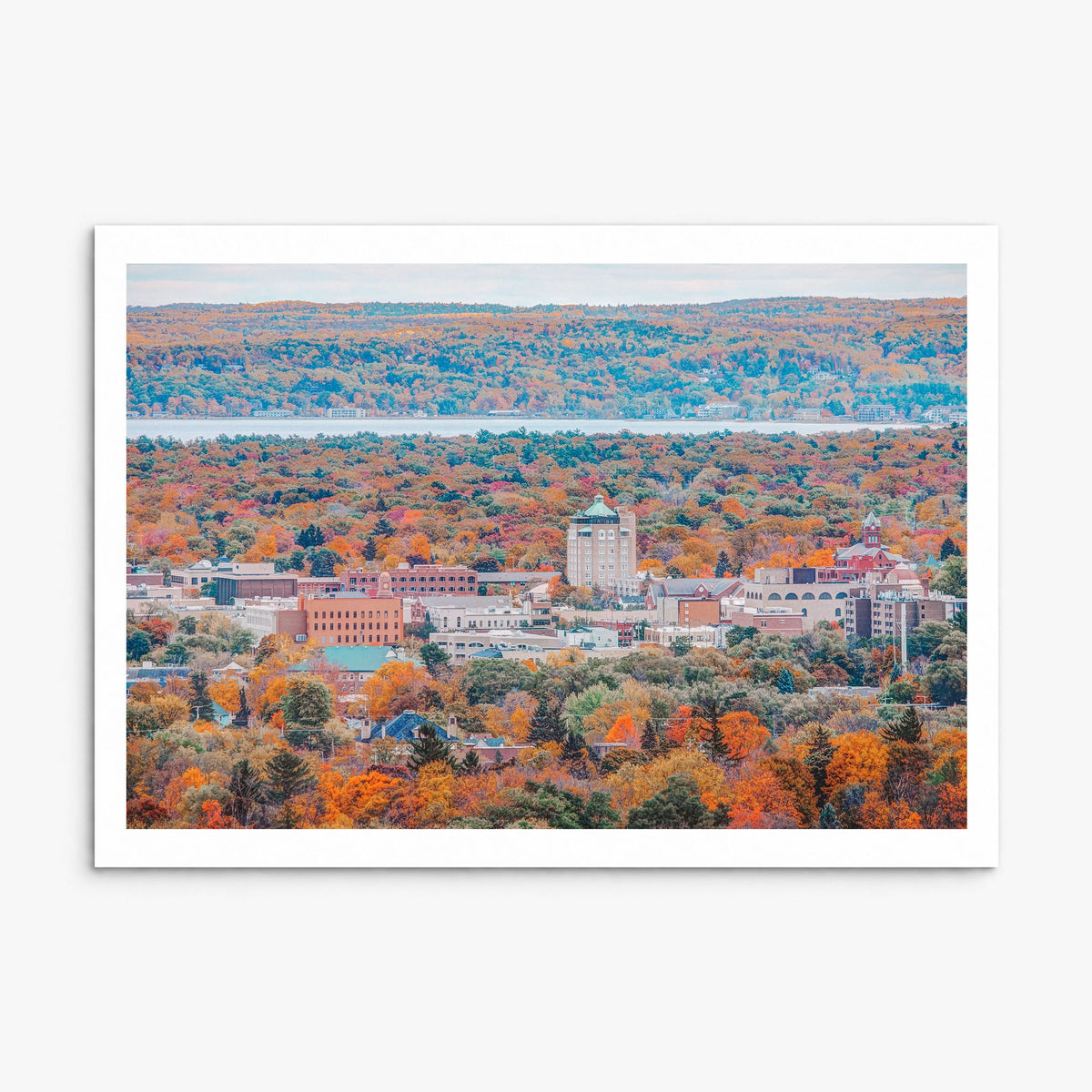 Traverse City Photo Poster, print only (unframed), white border