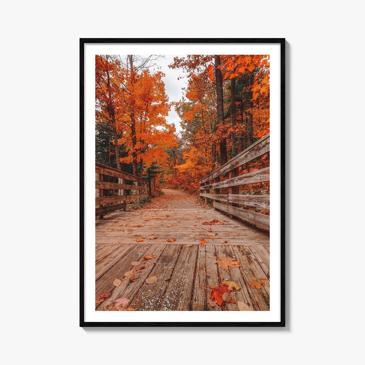 Traverse City no. 2 colorful photo poster of Michigan, USA – vertical wall art, unframed print shown in interior mockup