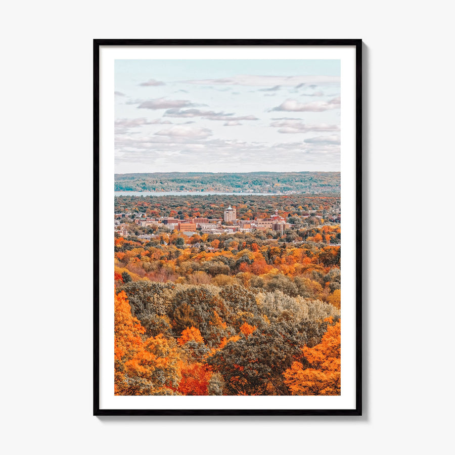 Traverse City Photo No 1 Poster, framed poster mockup, white border