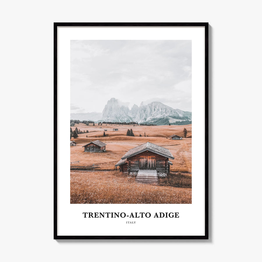 Trentino-Alto Adige Classic Poster, framed poster mockup