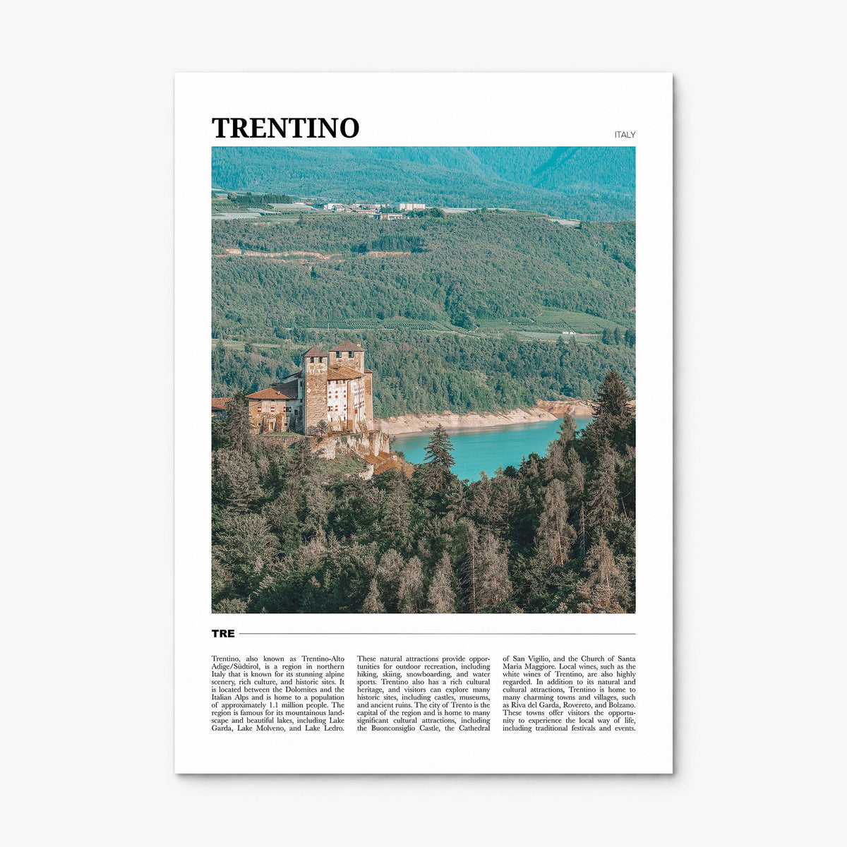 Trentino Travel No 1 Poster, print only (unframed)