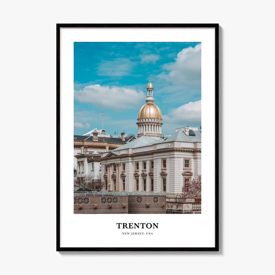 Trenton Classic Poster, framed poster mockup