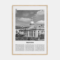 Trenton Poster Natural Wood / 8x12 in Nbourhood Travel B&W Poster