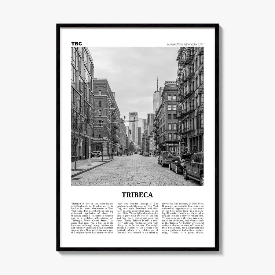 Tribeca Newspaper Poster, framed poster mockup