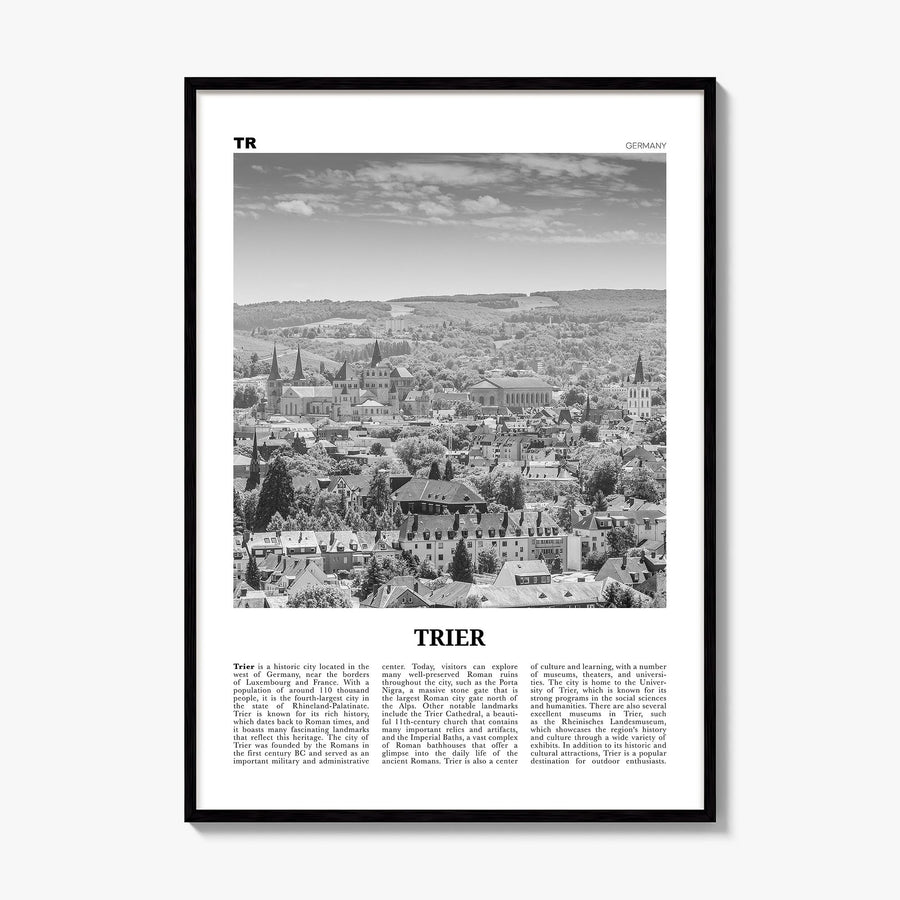 Trier Newspaper Poster, framed poster mockup