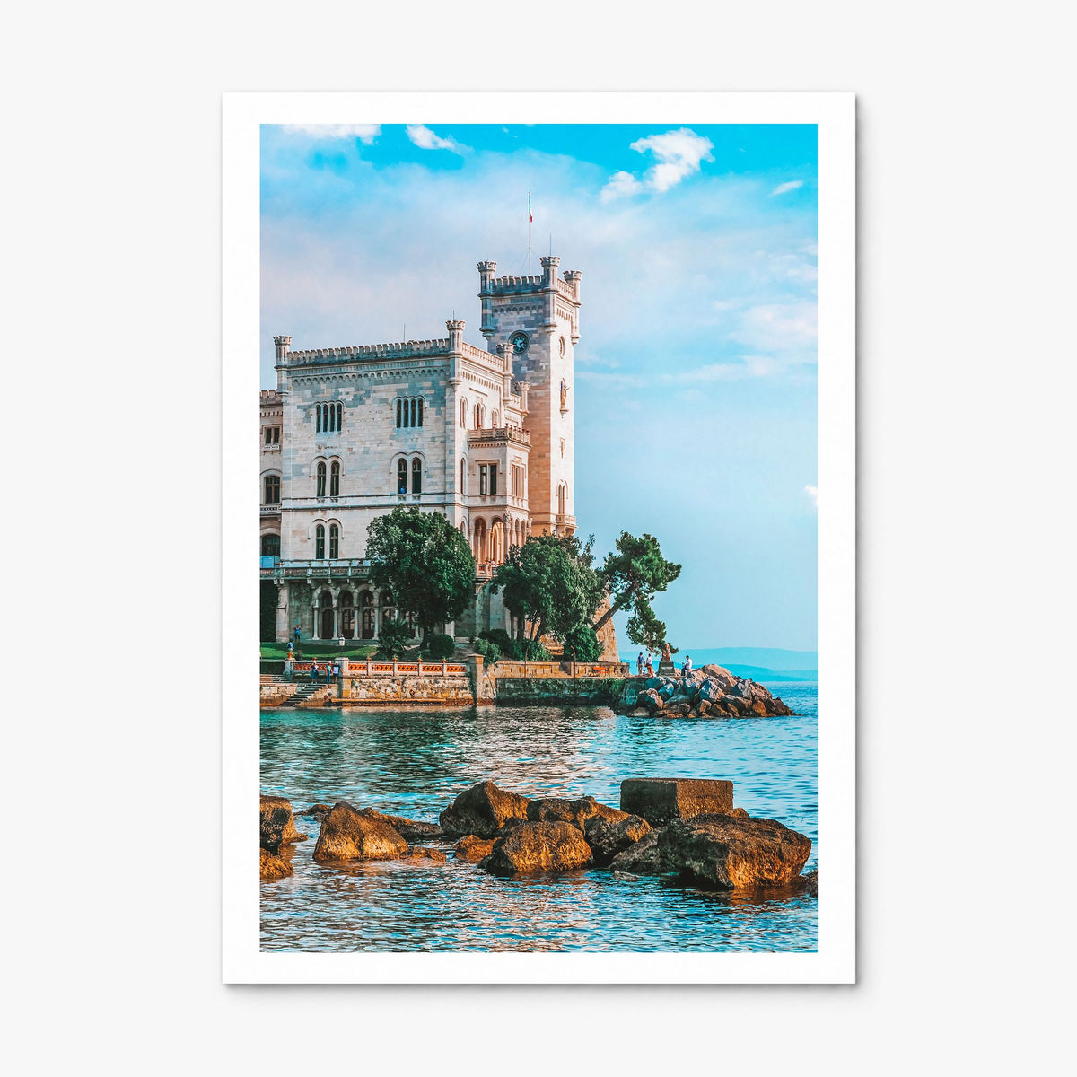 Trieste Photo Poster, print only (unframed), white border