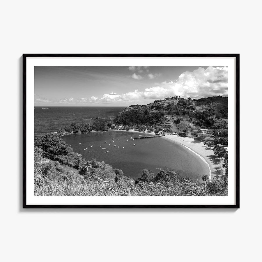 Trinidad and Tobago Photo Poster, framed poster mockup, white border