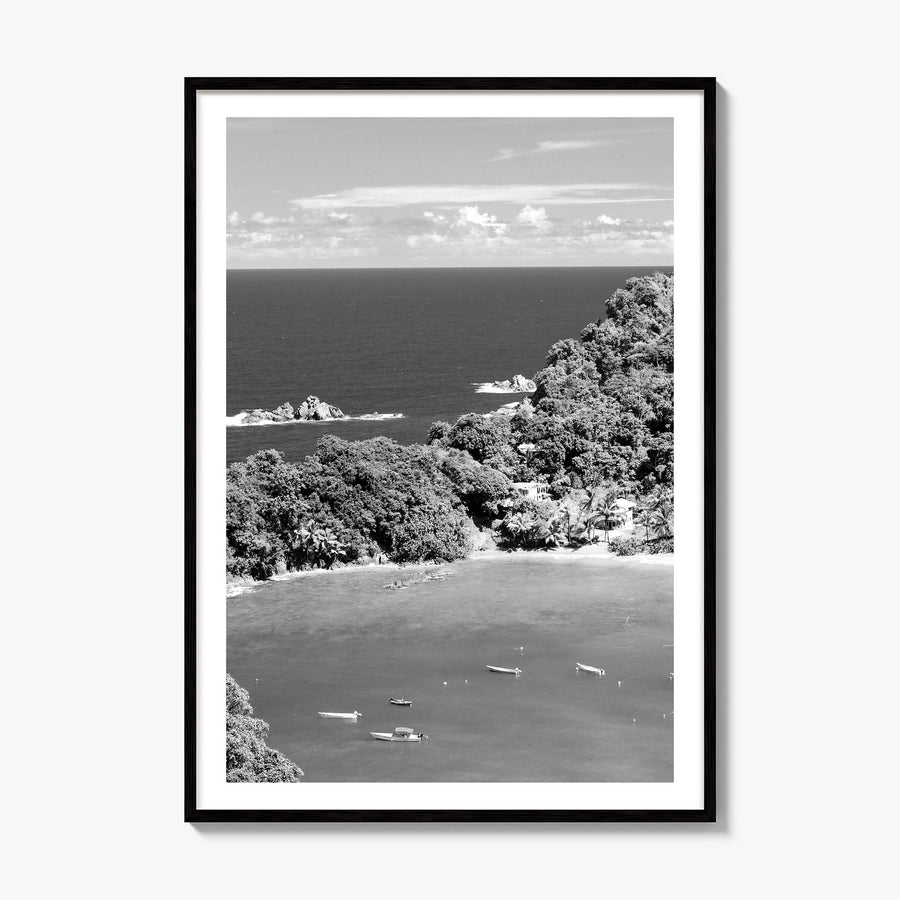 Trinidad and Tobago Photo Poster, framed poster mockup, white border