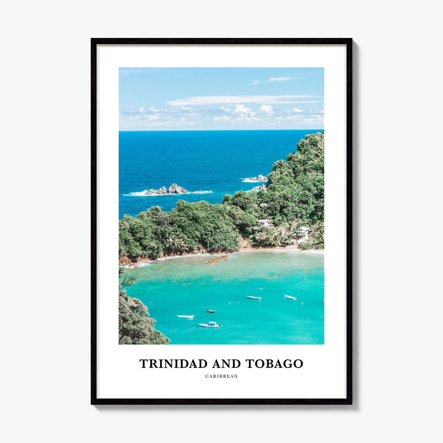Trinidad and Tobago Classic No 1 Poster, framed poster mockup