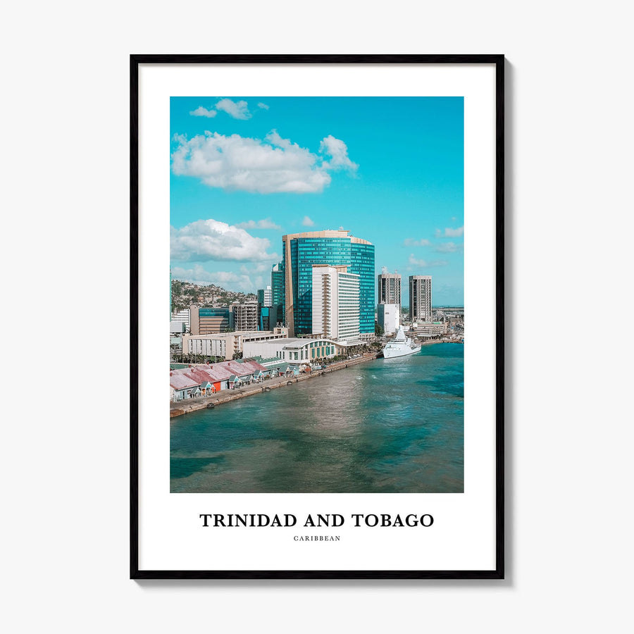 Trinidad and Tobago Classic No 2 Poster, framed poster mockup