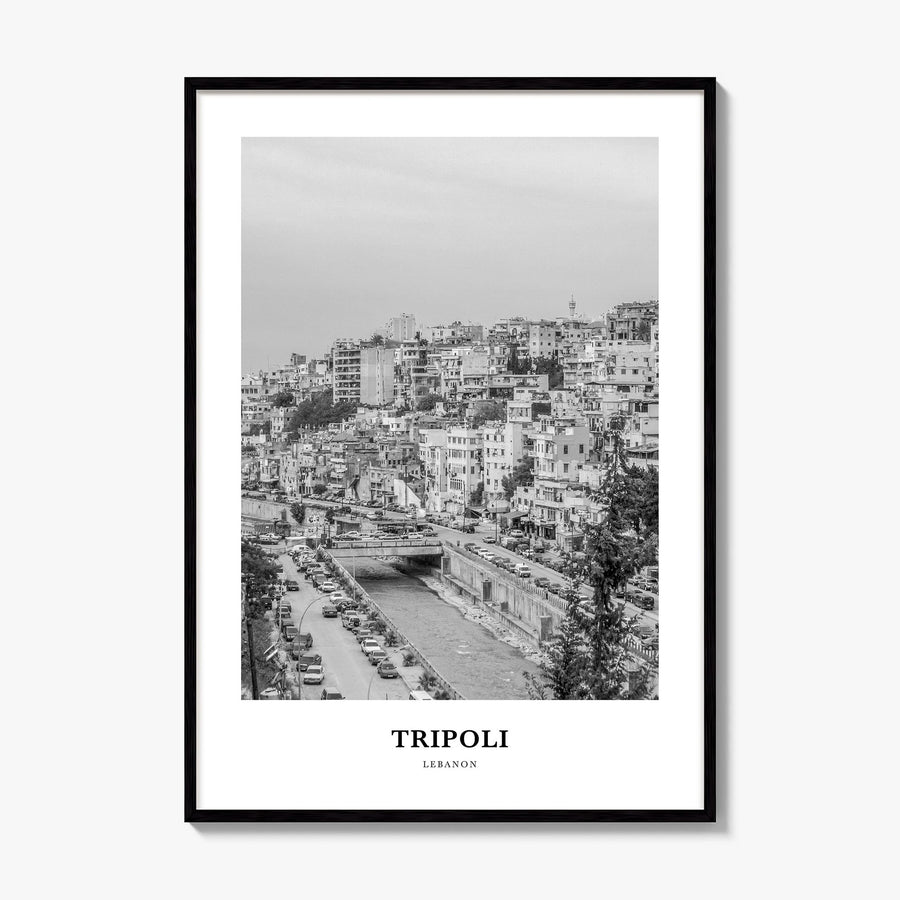 Tripoli, Lebanon Classic No 1 Poster, framed poster mockup