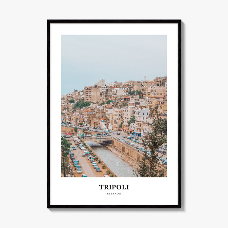 Tripoli, Lebanon Classic Poster, framed poster mockup