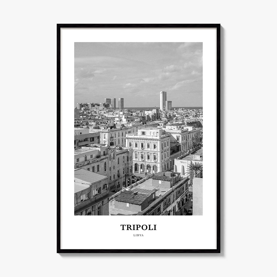 Tripoli, Libya Classic Poster, framed poster mockup