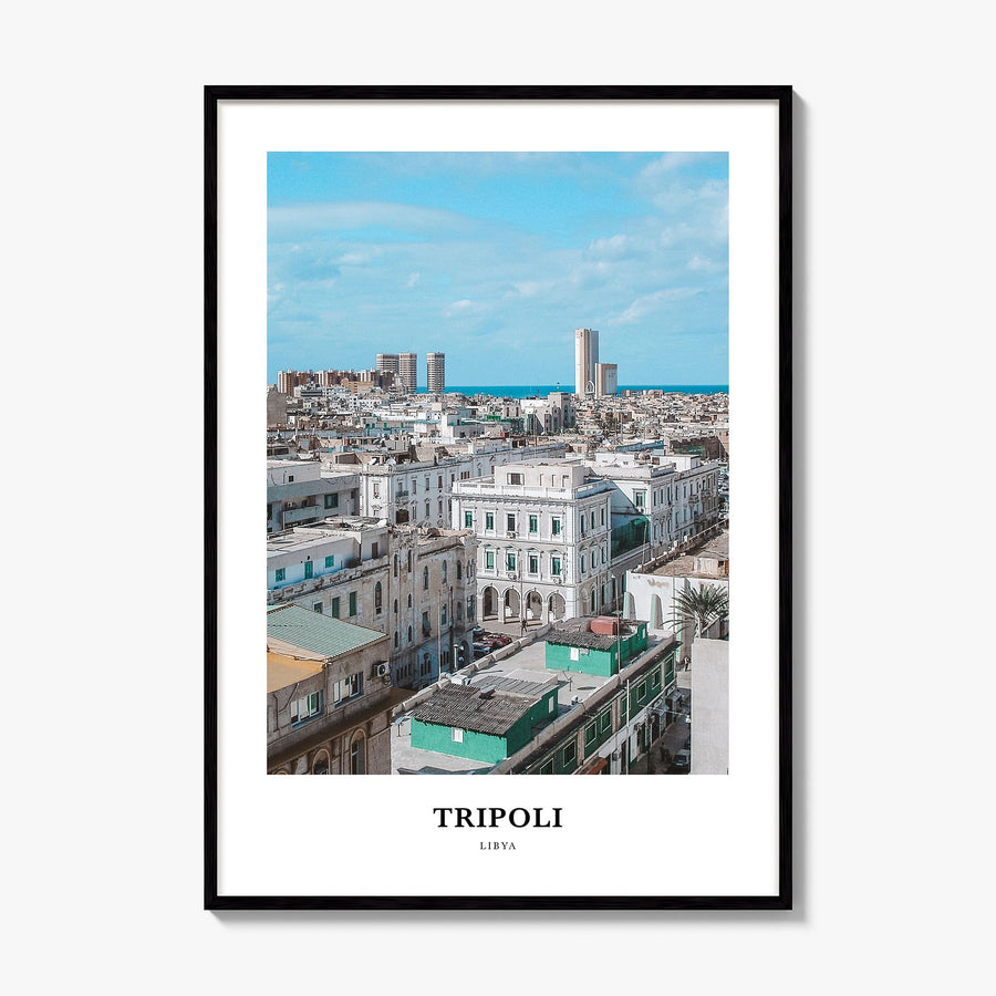 Tripoli, Libya Classic Poster, framed poster mockup