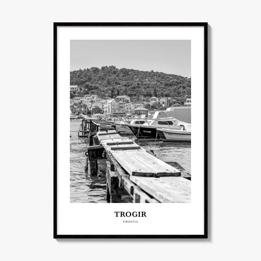 Trogir Classic Poster, framed poster mockup