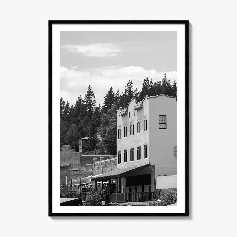 Truckee Photo Poster, framed poster mockup, white border