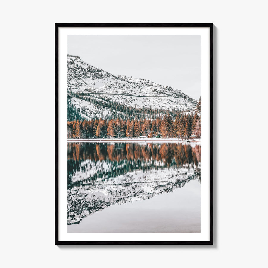 Truckee Photo Poster, framed poster mockup, white border