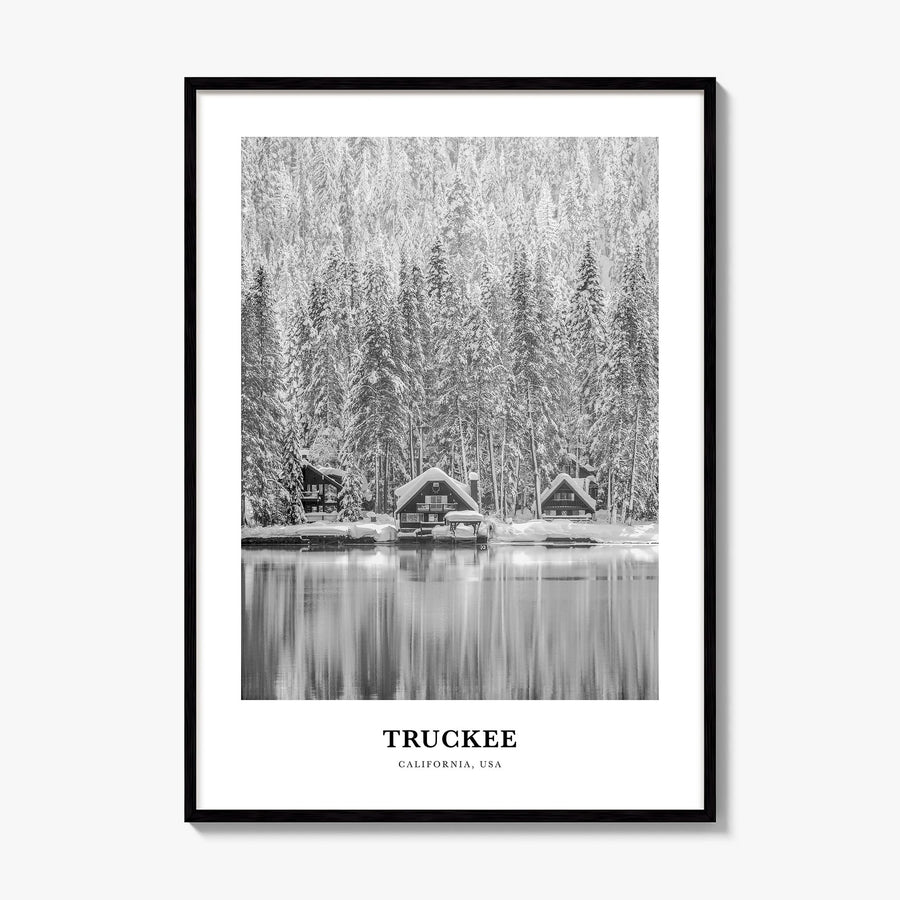 Truckee Classic Poster, framed poster mockup