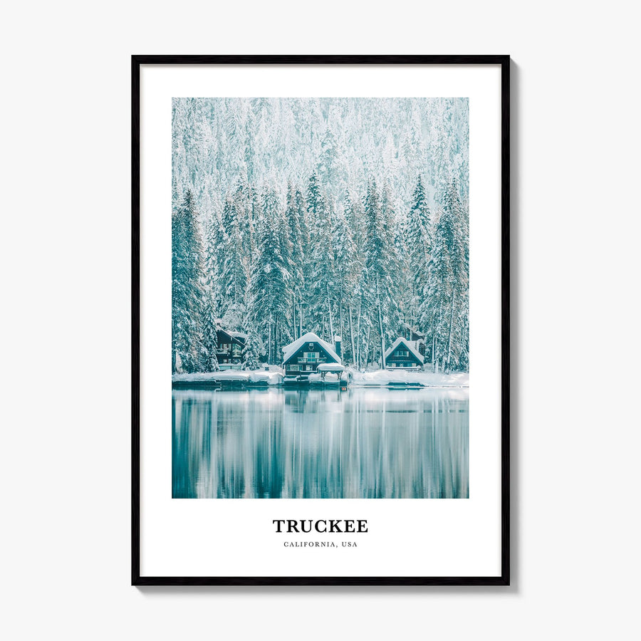 Truckee Classic Poster, framed poster mockup