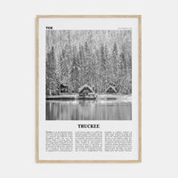 Truckee Poster Natural Wood / 8x12 in Nbourhood Travel B&W Poster