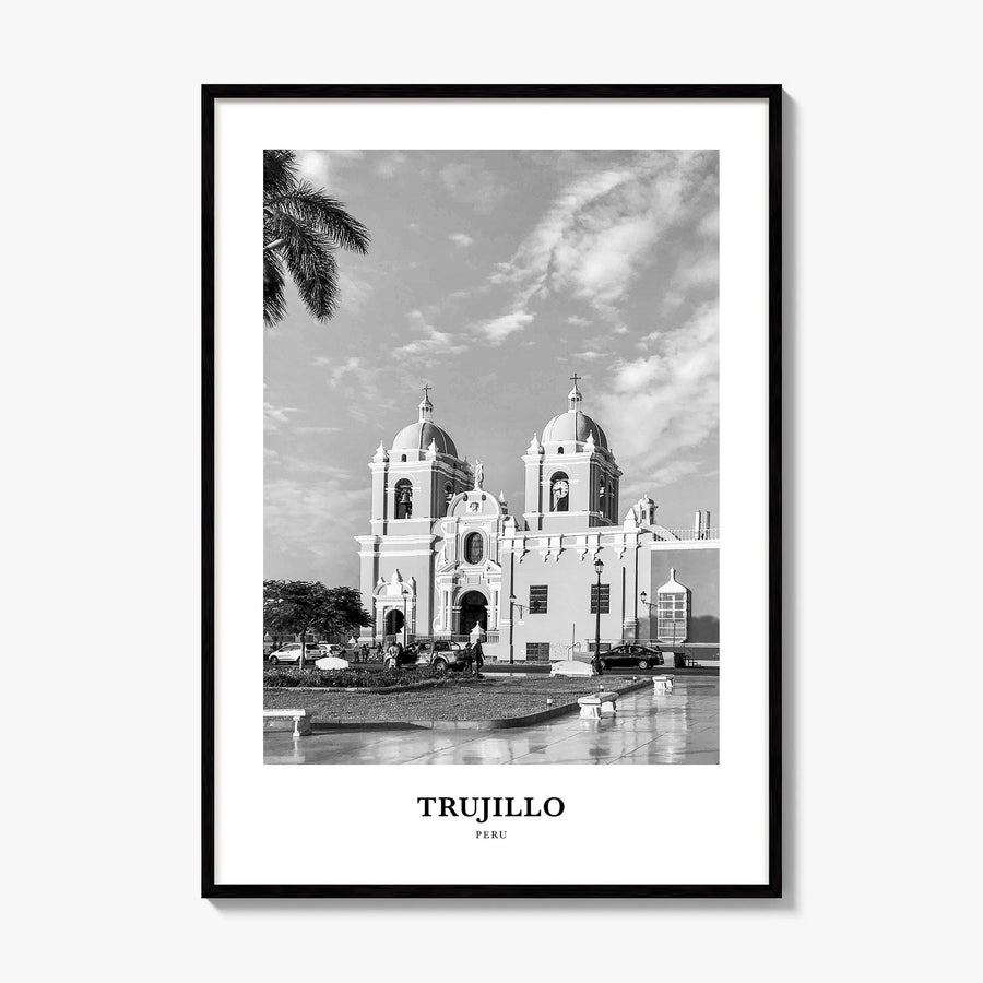 Trujillo Classic Poster, framed poster mockup