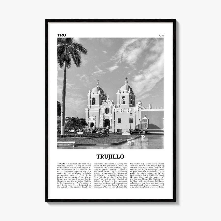Trujillo Newspaper Poster, framed poster mockup