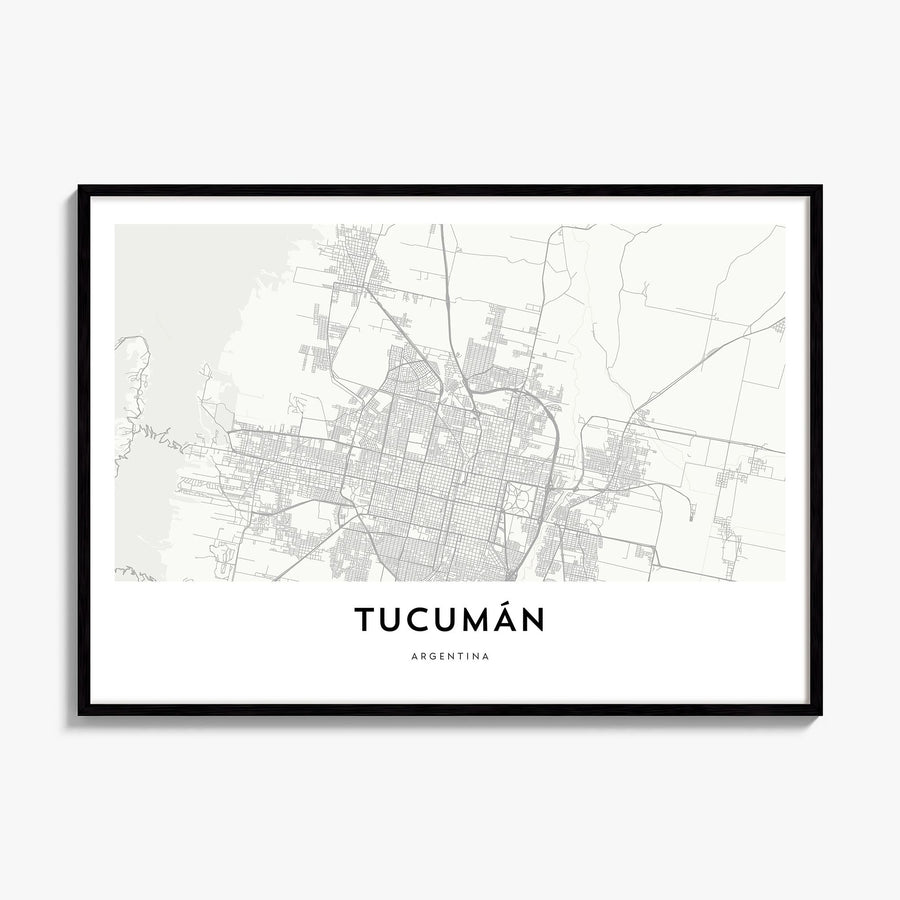 Tucumán Map Poster, framed poster mockup