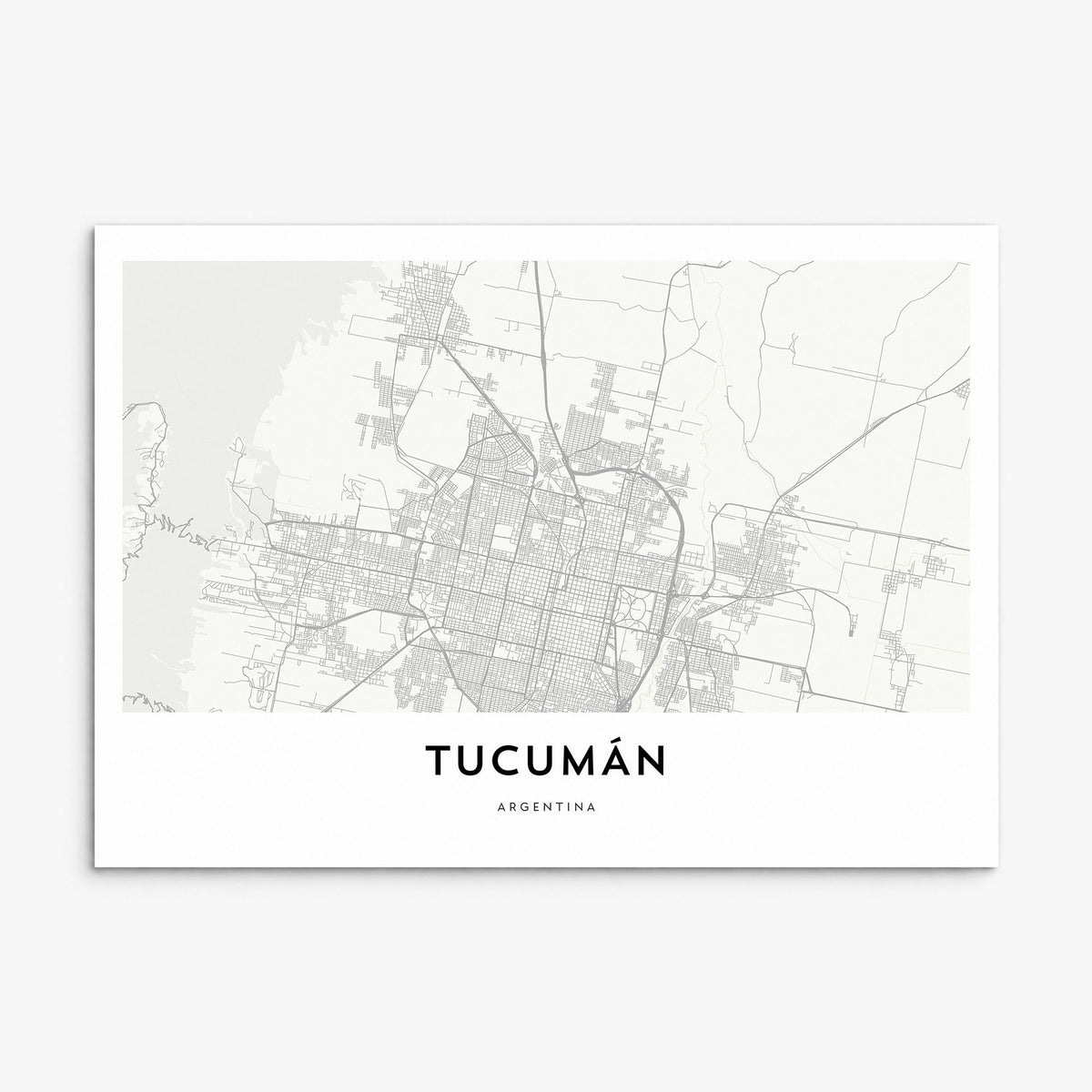 Tucumán Map Poster, print only (unframed)