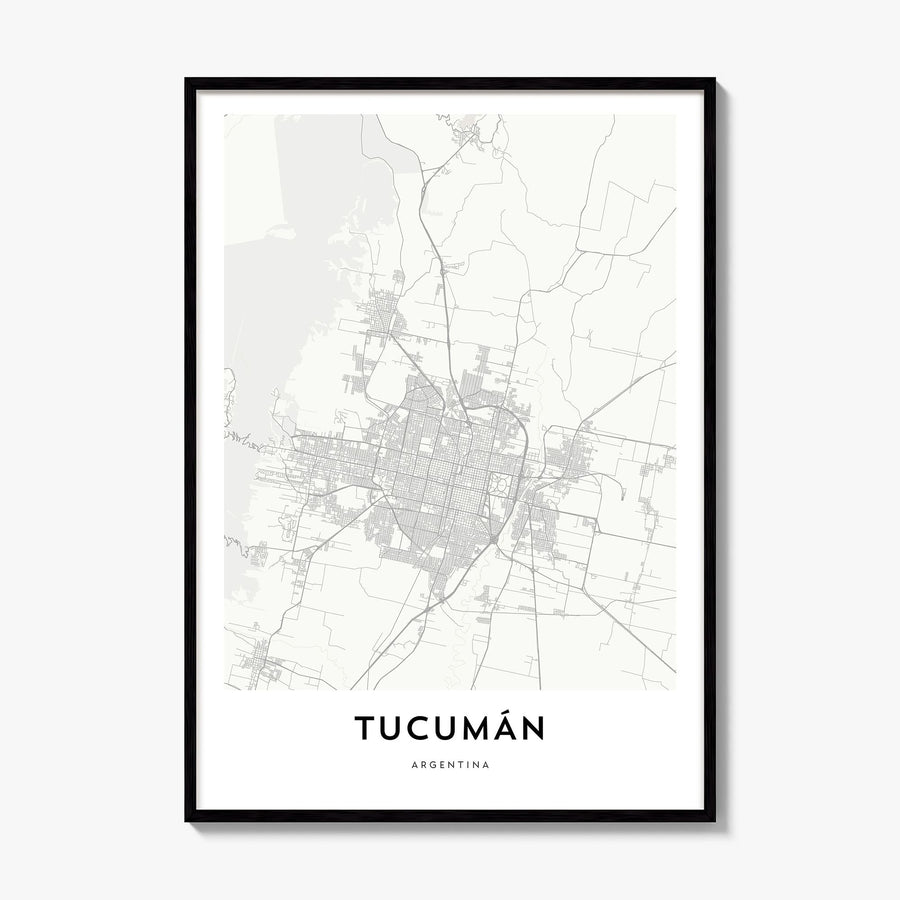 Tucumán Map Poster, framed poster mockup