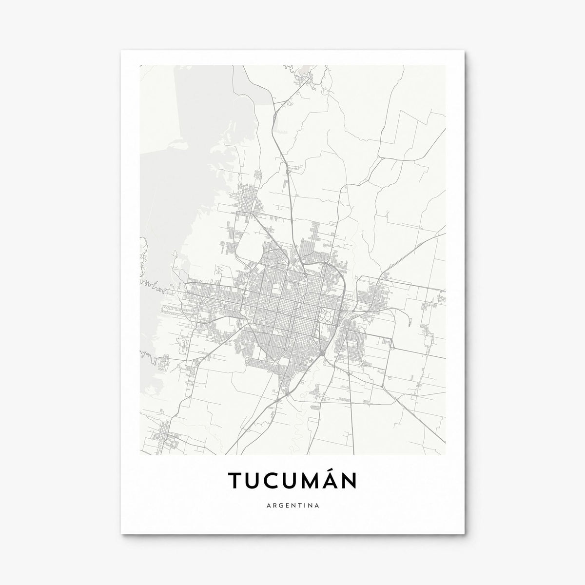 Tucumán Map Poster, print only (unframed)