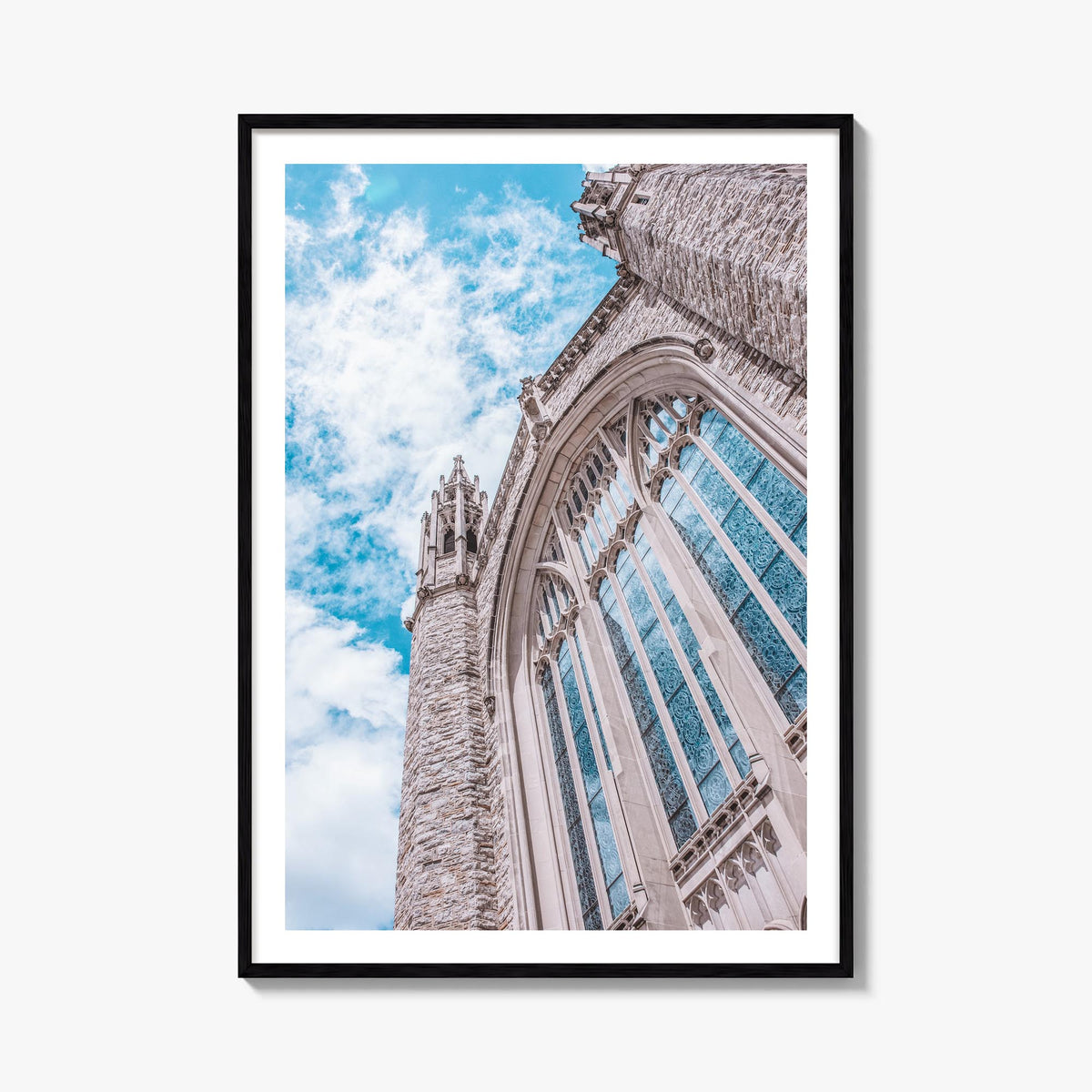 Tulsa no. 2 colorful photo poster of Oklahoma, USA – vertical wall art, unframed print shown in interior mockup