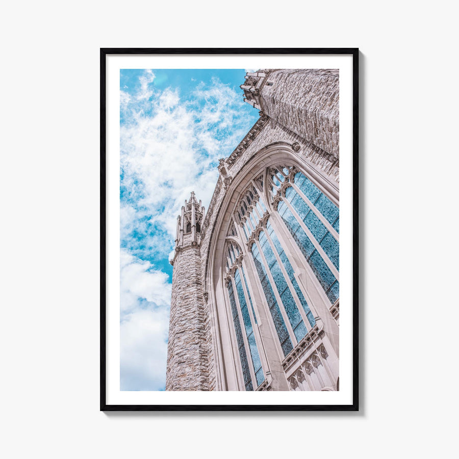 Tulsa no. 2 colorful photo poster of Oklahoma, USA – vertical wall art, unframed print shown in interior mockup