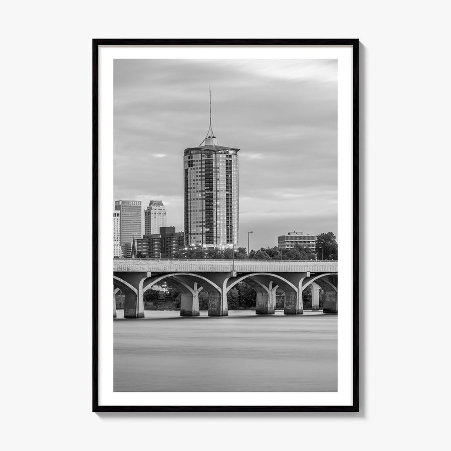 Tulsa Photo No 1 Poster, framed poster mockup, white border
