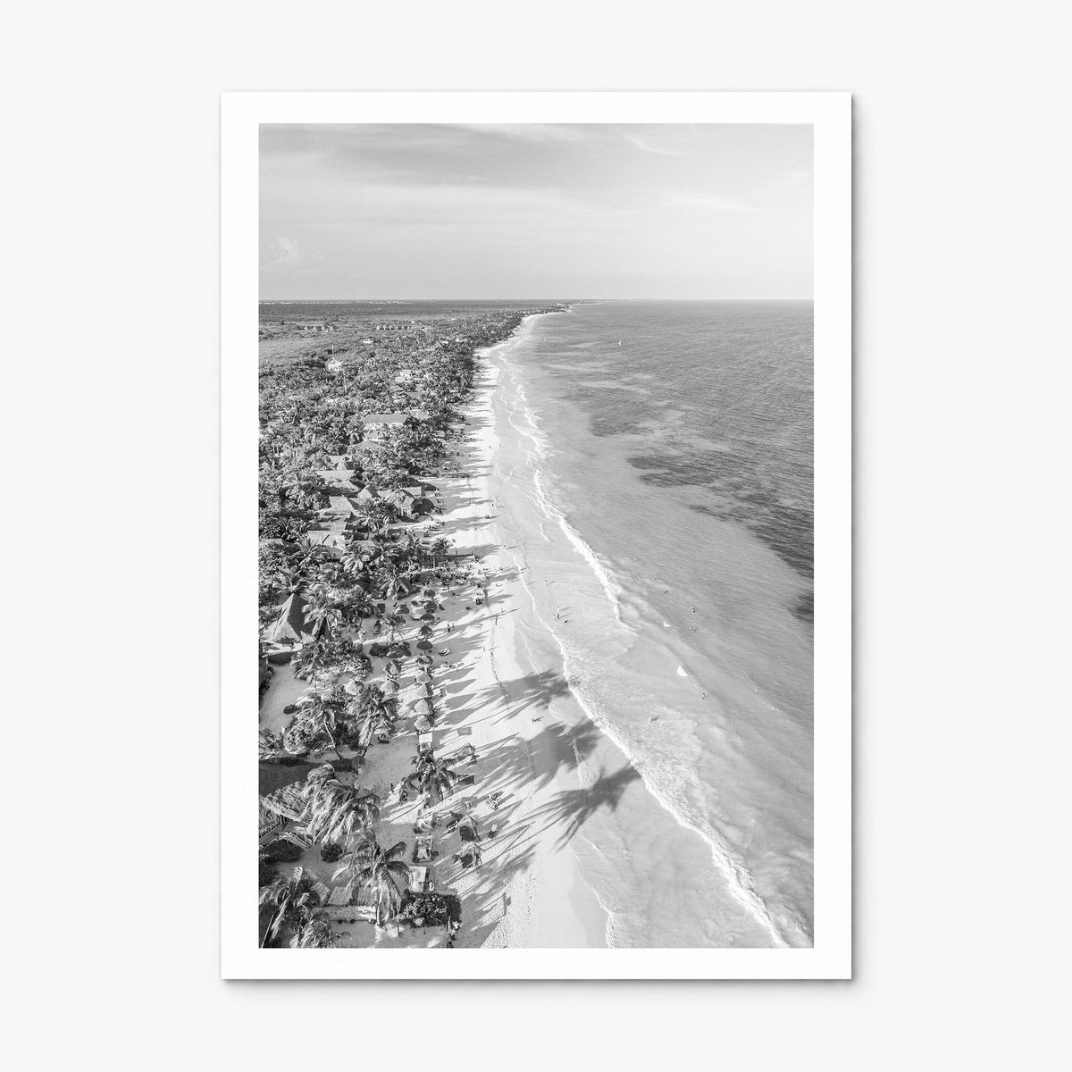 Tulum Photo Poster, print only (unframed), white border