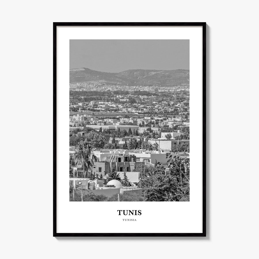 Tunis Classic Poster, framed poster mockup