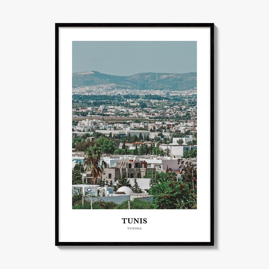 Tunis Classic Poster, framed poster mockup