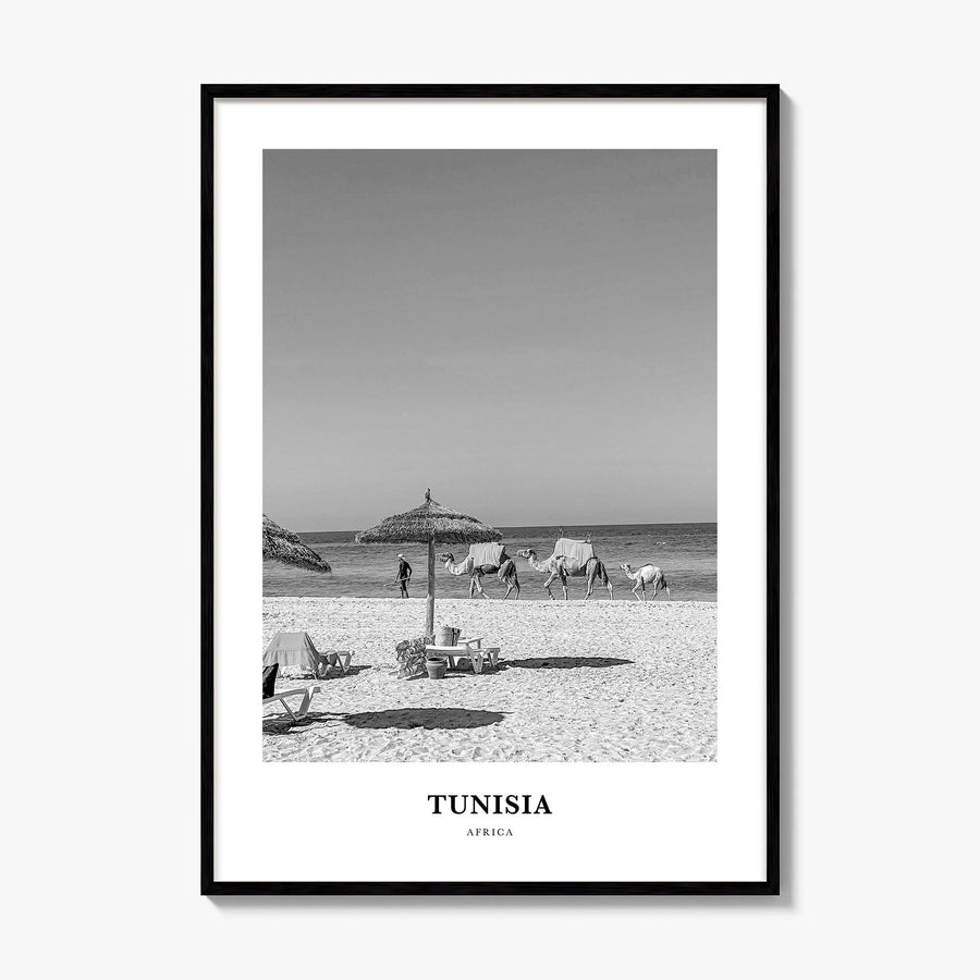 Tunisia Classic Poster, framed poster mockup