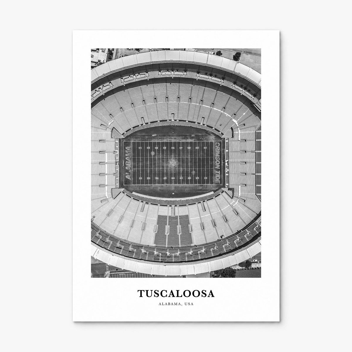 Tuscaloosa Classic Poster, print only (unframed)