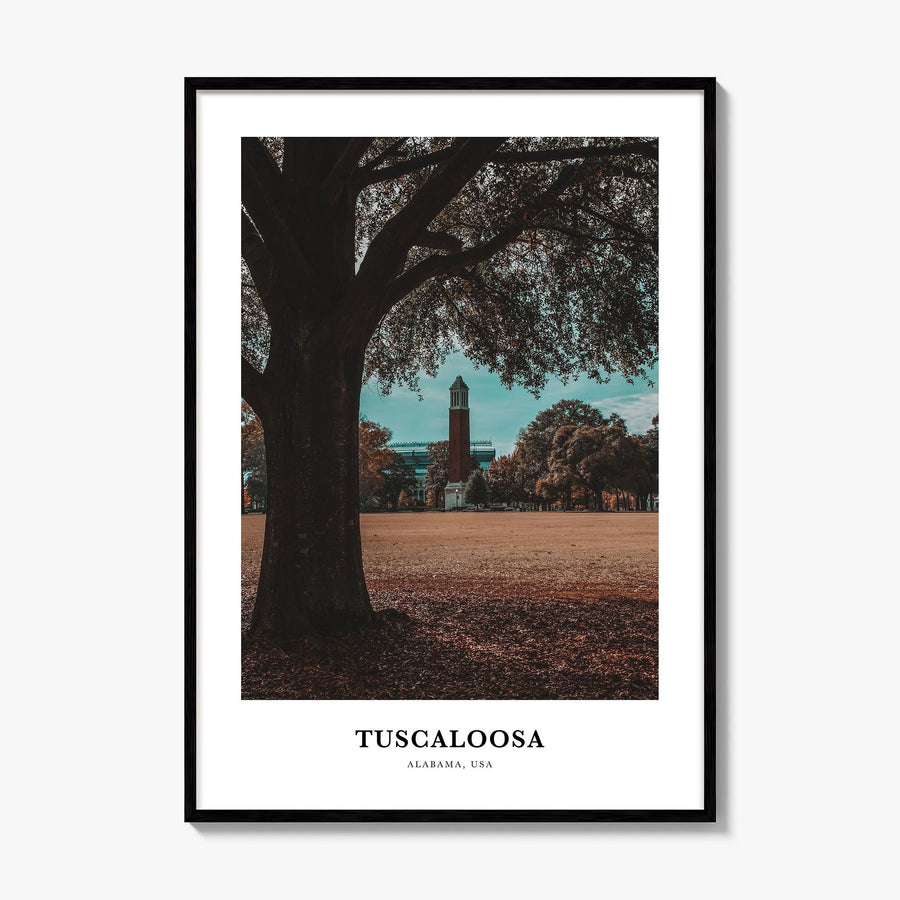 Tuscaloosa Classic Poster, framed poster mockup