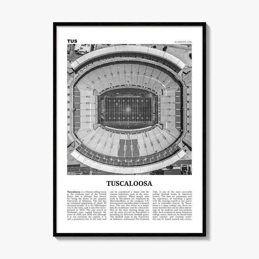 Tuscaloosa Newspaper No 1 Poster, framed poster mockup