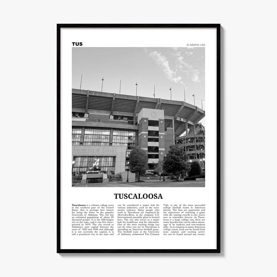 Tuscaloosa Newspaper No 2 Poster, framed poster mockup